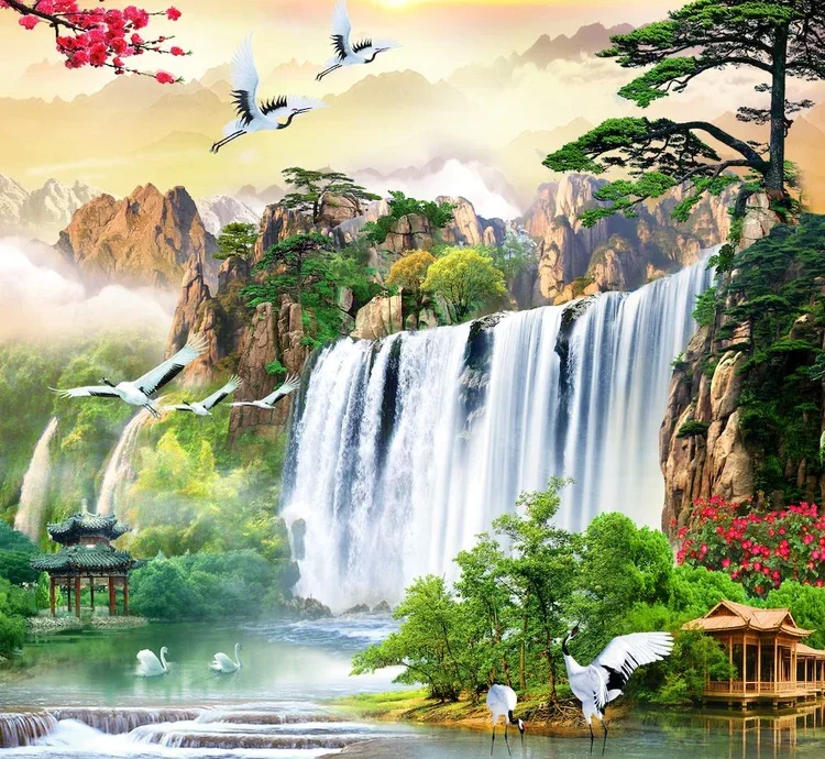 90+ Bộ Tranh Phong Cảnh Hữu Tình Đẹp Nhất [Mới Nhất] Page 2 - Viet Canvas