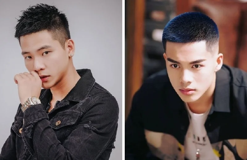 Hai mẫu tóc nam đẹp húi cua buzz cut ngắn cá tính