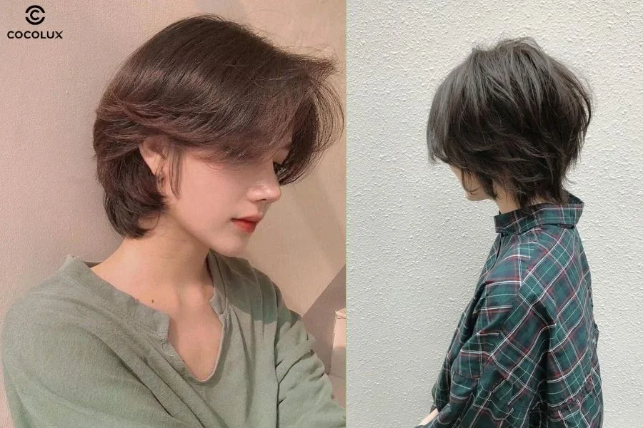 Kiểu tóc mullet ngắn hiện đại cho nữ