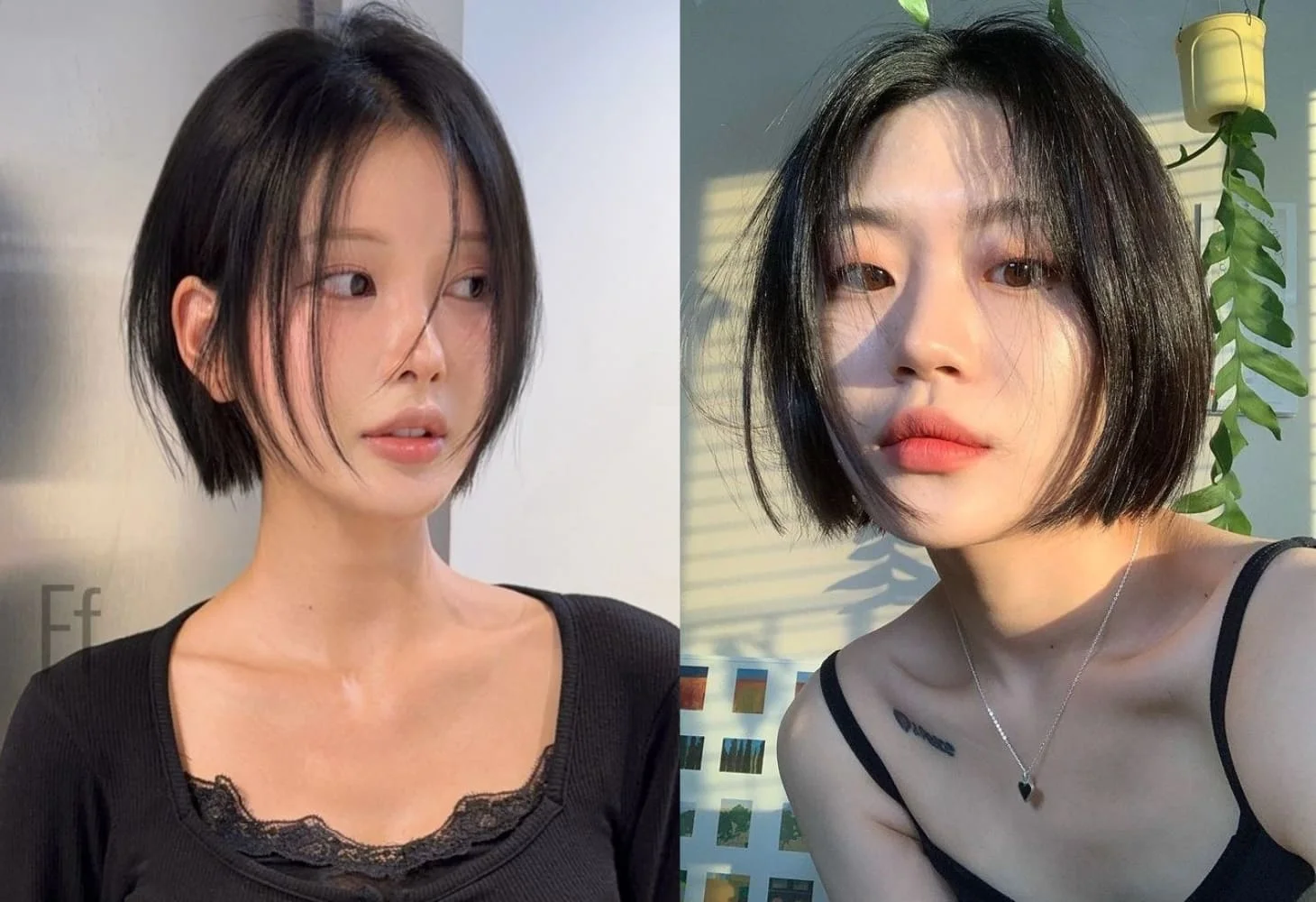 Kiểu tóc tém không mái tôn đường nét