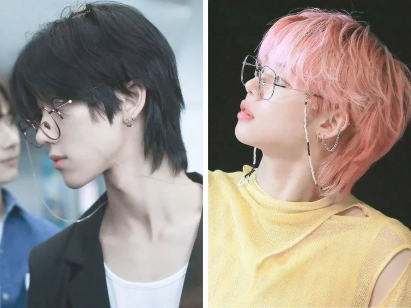 Tóc mullet layer nam ngắn