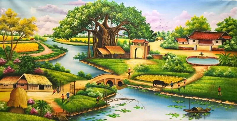 Hình 25 trong bộ vẽ tranh phong cảnh