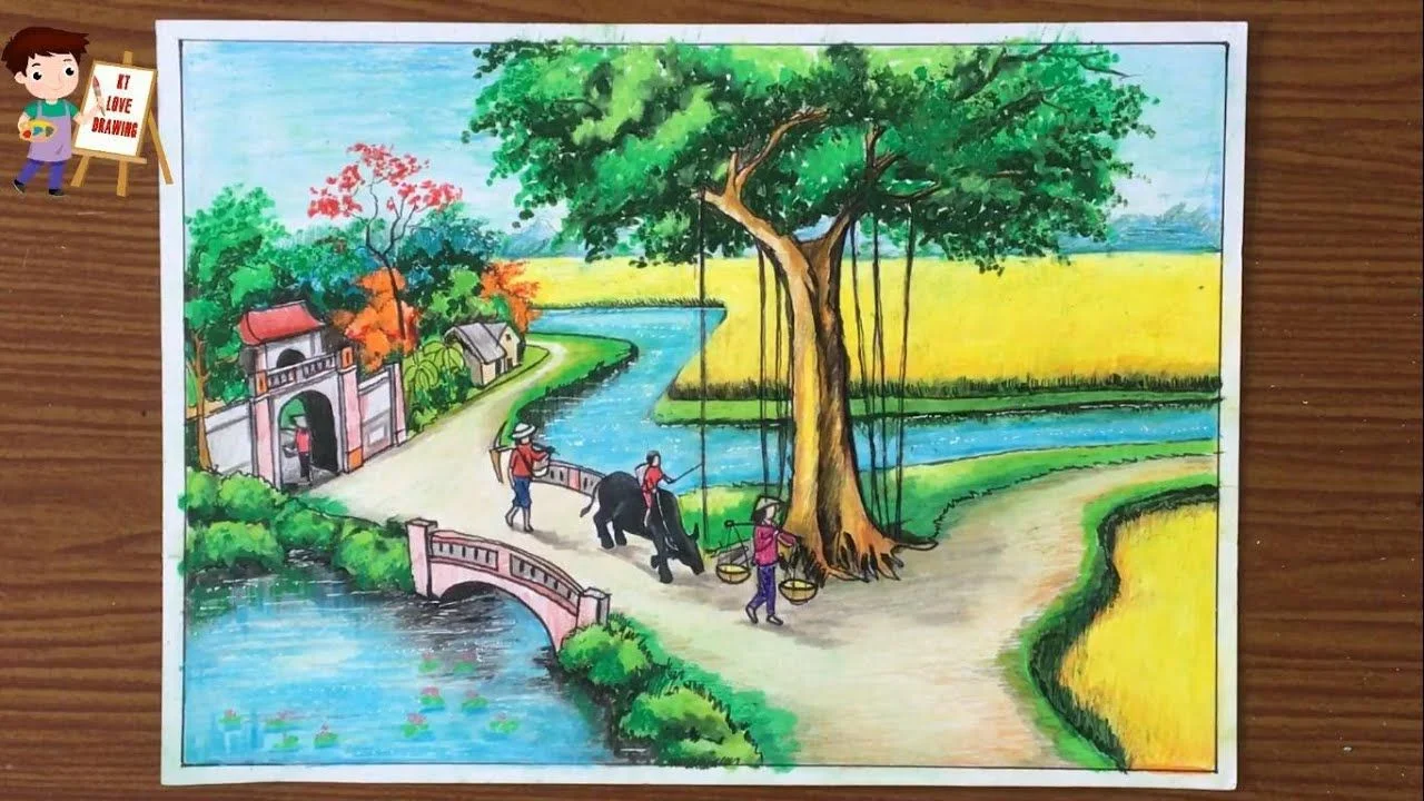 vẽ tranh phong cảnh — ảnh 1