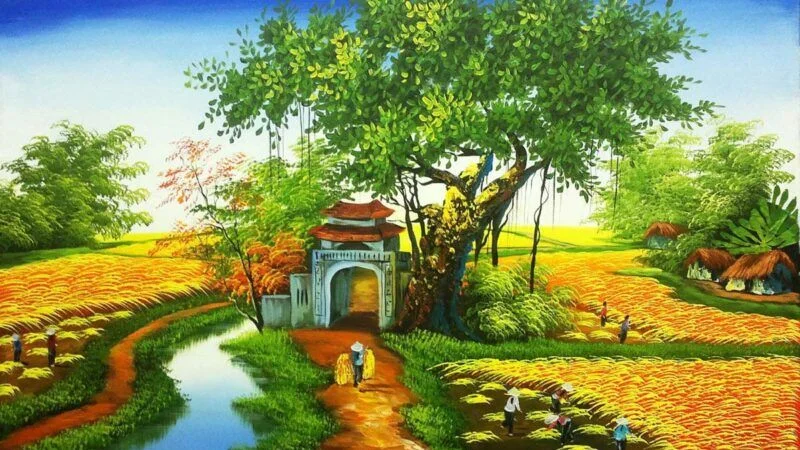 Mẫu vẽ tranh phong cảnh thứ 15