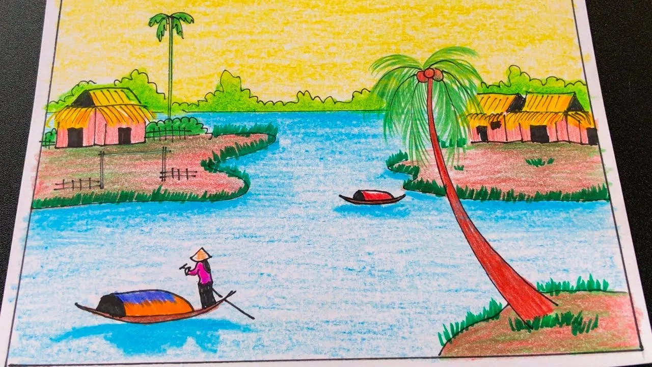 Bộ ảnh vẽ tranh phong cảnh, tấm 16