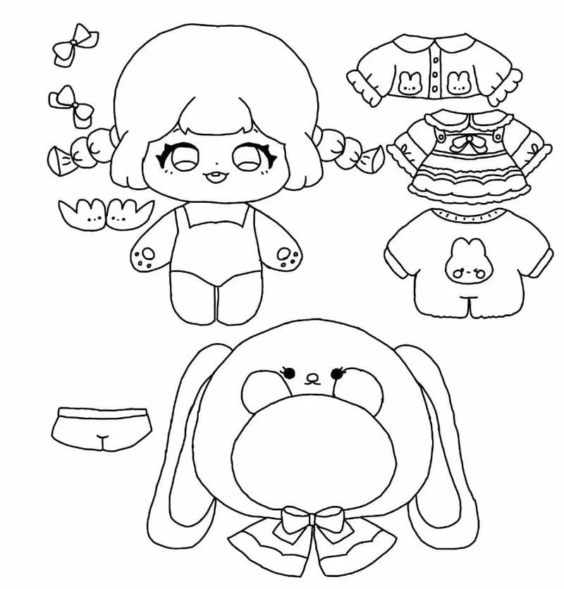 Bộ tranh tô màu cute ngộ nghĩnh giúp bé học vẽ sáng tạo