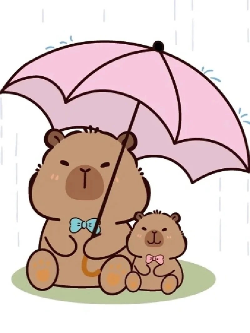 Sưu tầm ảnh cute ảnh capybara cute chibi cực kỳ xinh
