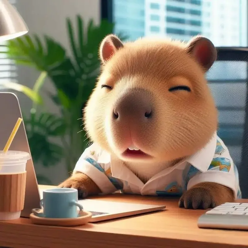 Tải ngay chibi ảnh capybara cute chibi độc đáo