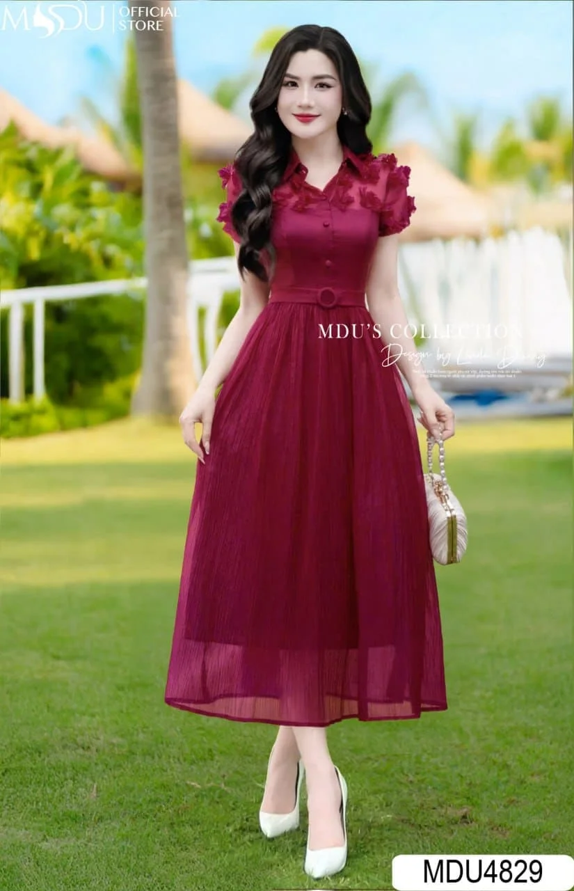 Những Mẫu Váy Dài Đẹp Nhất Cho Phong Cách Đi Biển - Váy Dài Công Sở (2)