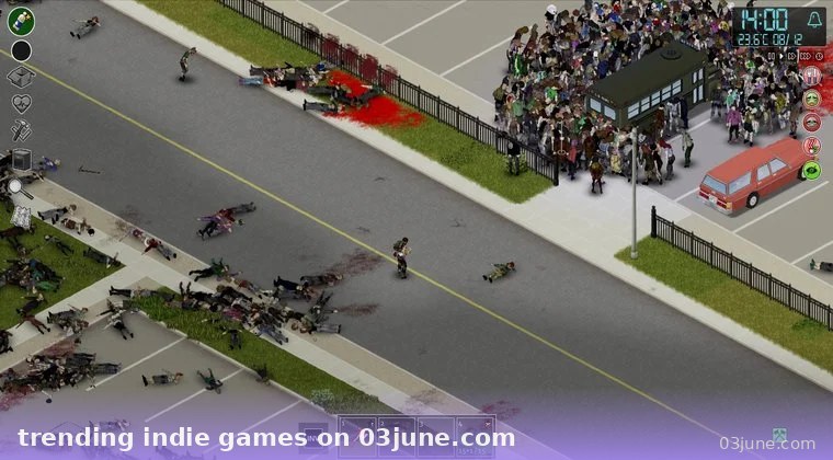 Game sinh tồn zombie top-down với hàng loạt xác sống