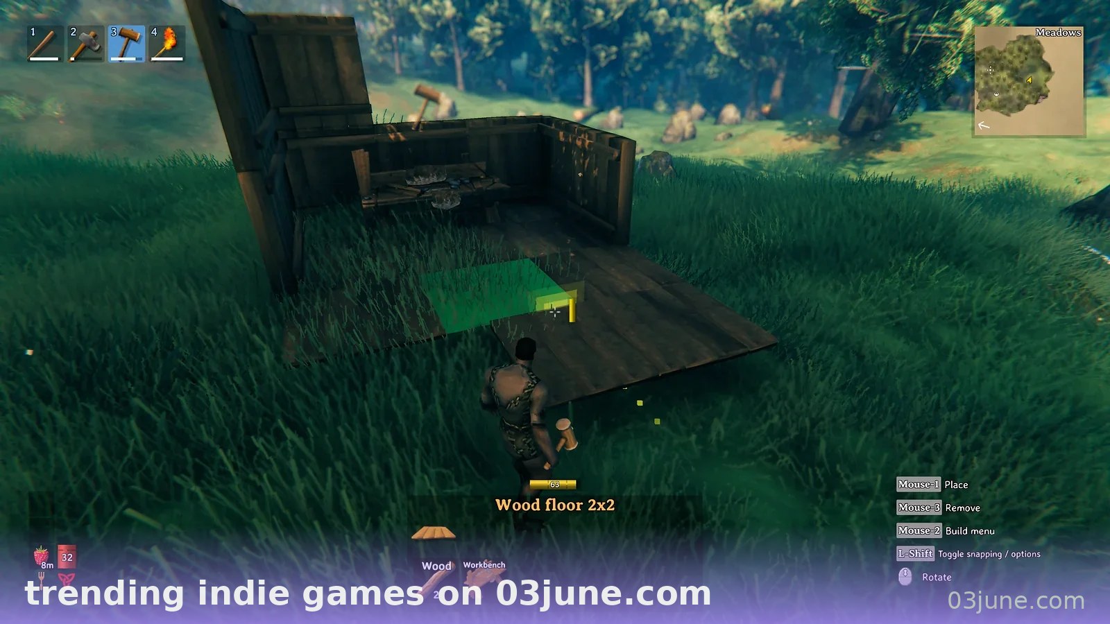 Game indie sinh tồn 3D trên 03june