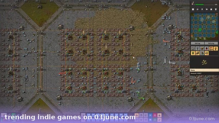 Game xây dựng thành phố hoặc nhà máy từ góc nhìn trên cao