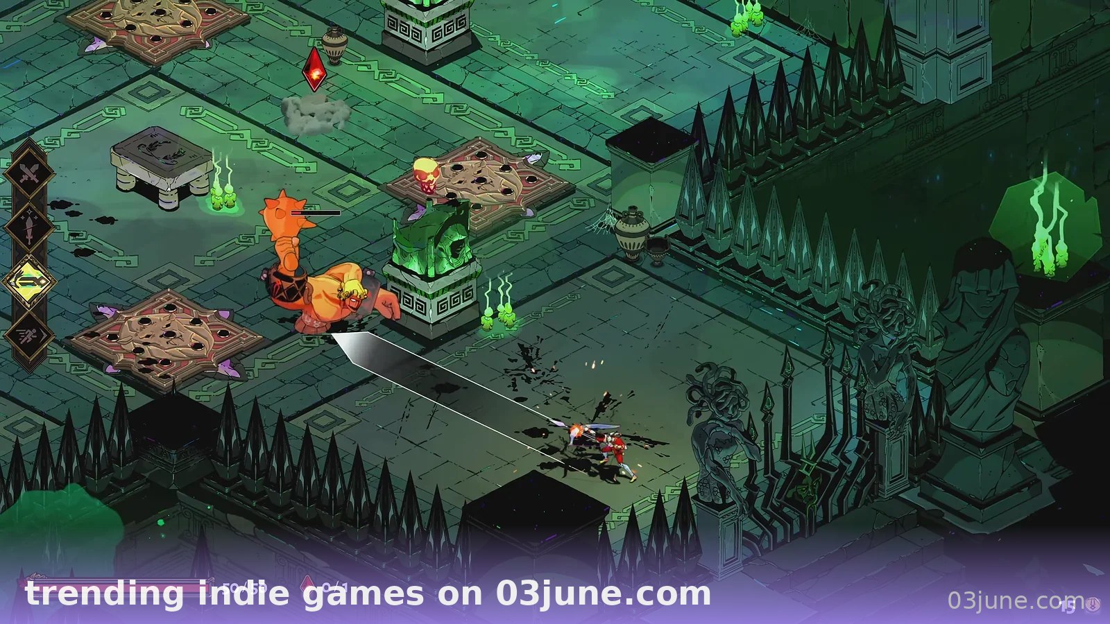 Game indie chiến thuật isometric pixel tông xanh ma quái