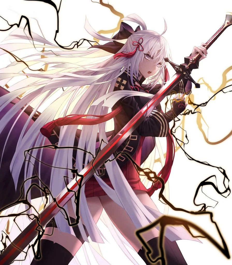 Ảnh gái anime đang tạo dáng chiến đấu siêu ngầu lòi.