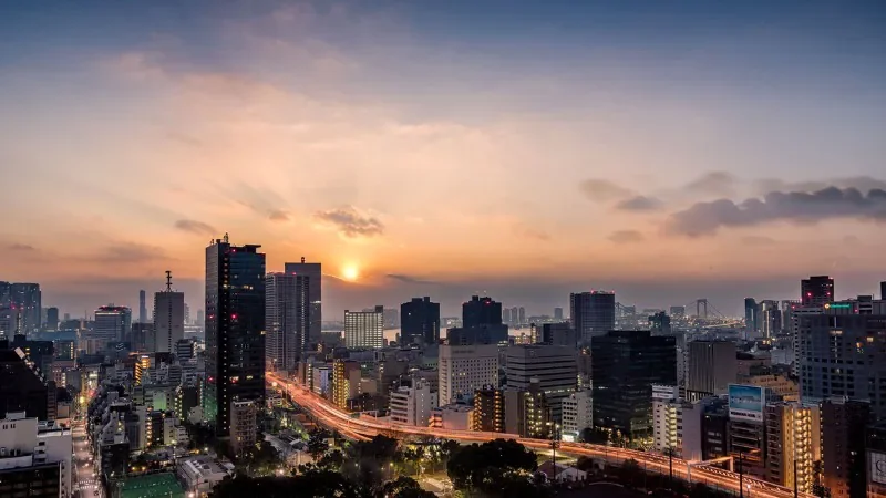 Bình minh ở thành phố - hình 5