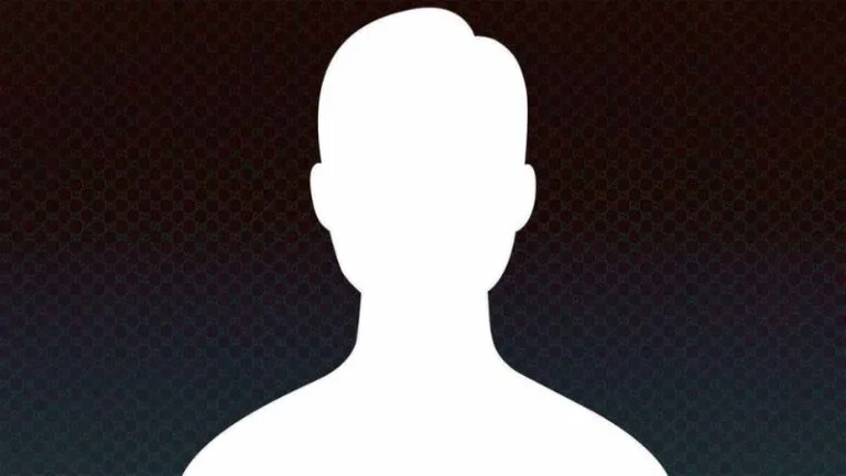 Ảnh đại diện fb hình bóng người màu trắng trên nền tối chuyển sắc