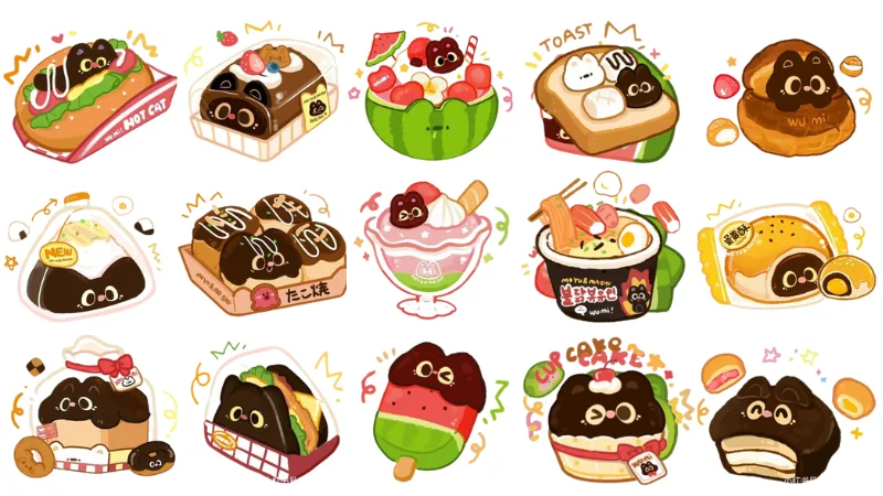 Khám phá thế giới hình đồ ăn chibi cute