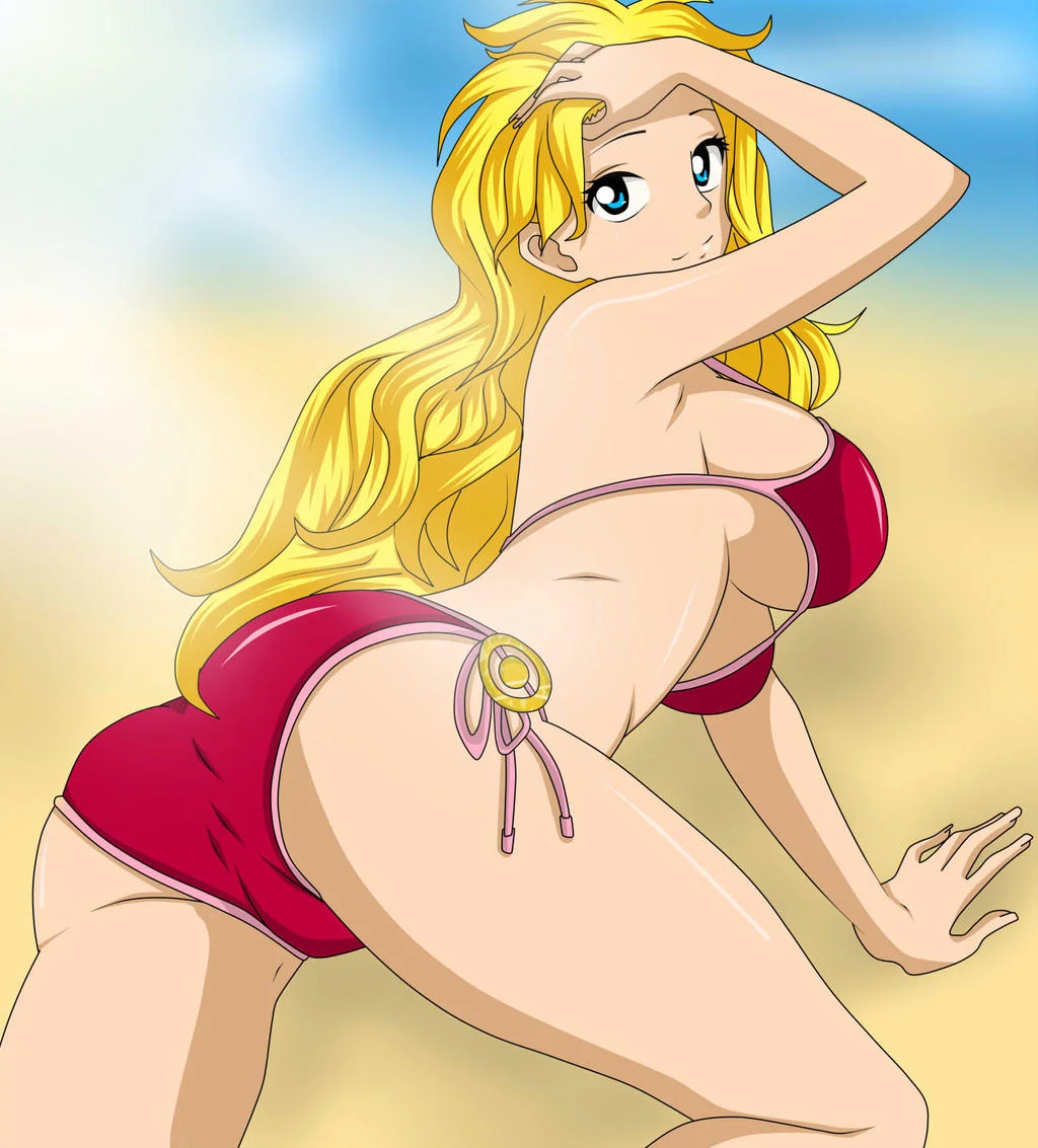 Sexy Stella at the Beach (One Piece oc) by CoffeeholicLinda-DI on DeviantArt