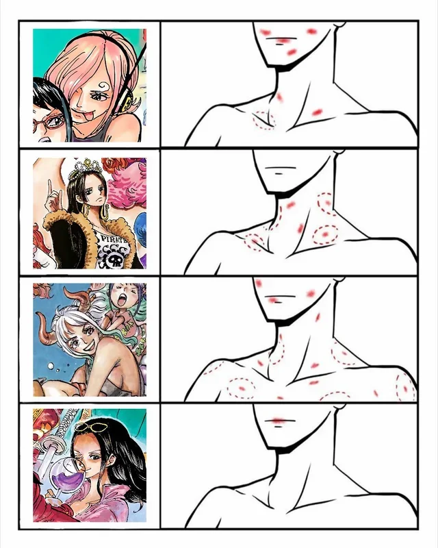 how one piece girls (and Yamato) would be with their partners : r/MemePiece