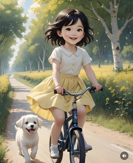 hình ảnh chibi nữ dễ thương đơn giản