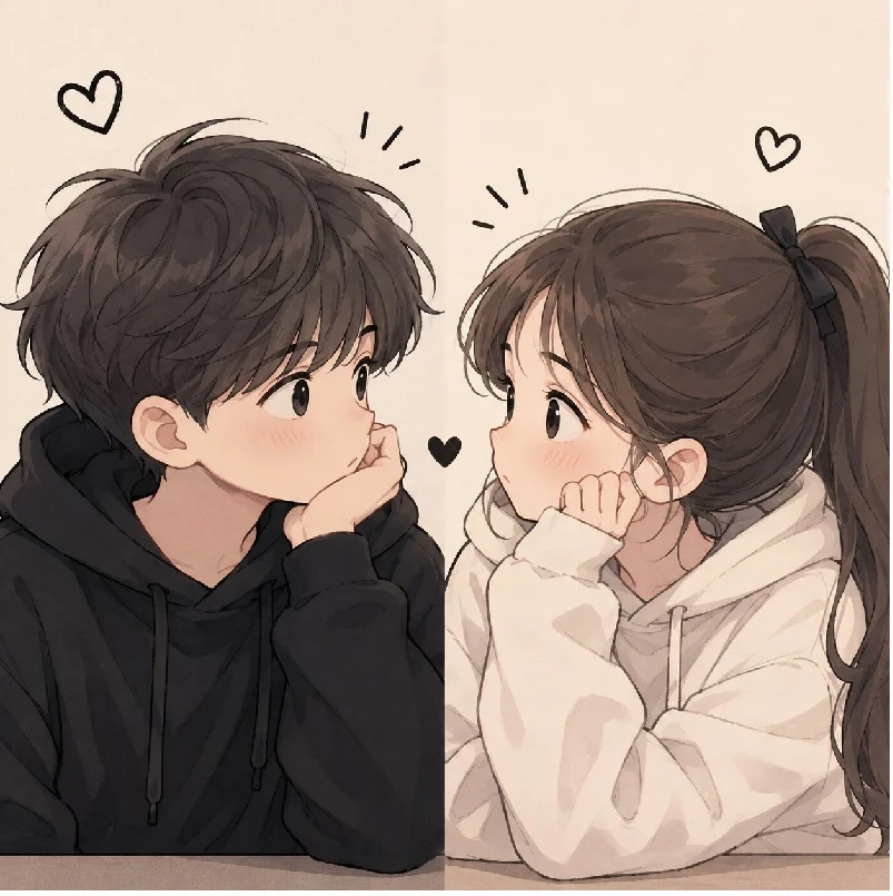 216+ avatar đôi hoạt hình cute, đáng yêu độc lạ ấn tượng