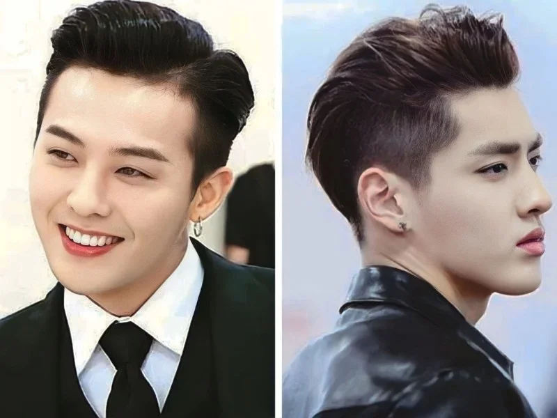 Layer nam ngắn kết hợp Pompadour