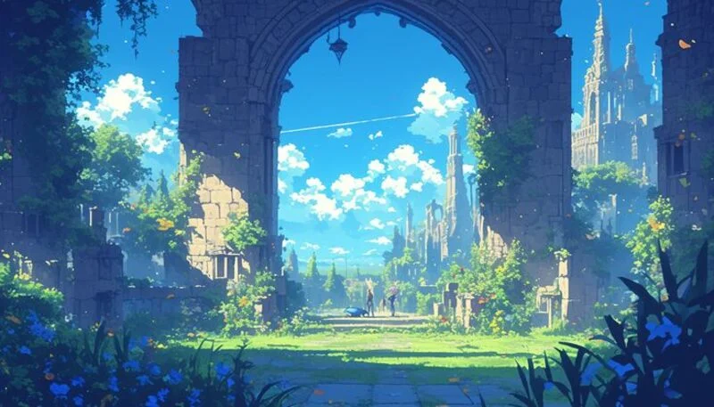 Hình ảnh anime phong cảnh đẹp