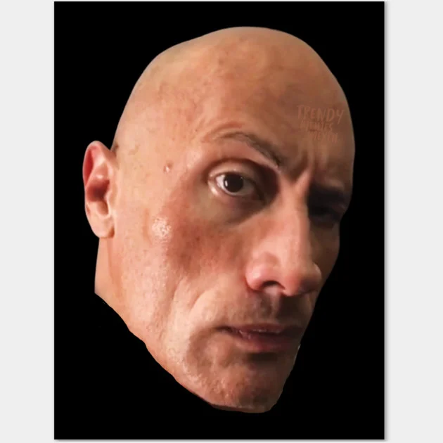 The Rock Eyebrow Raise Face Meme - The Rock Eyebrow Raise Face Meme - Posters and Art Prints | TeePublic