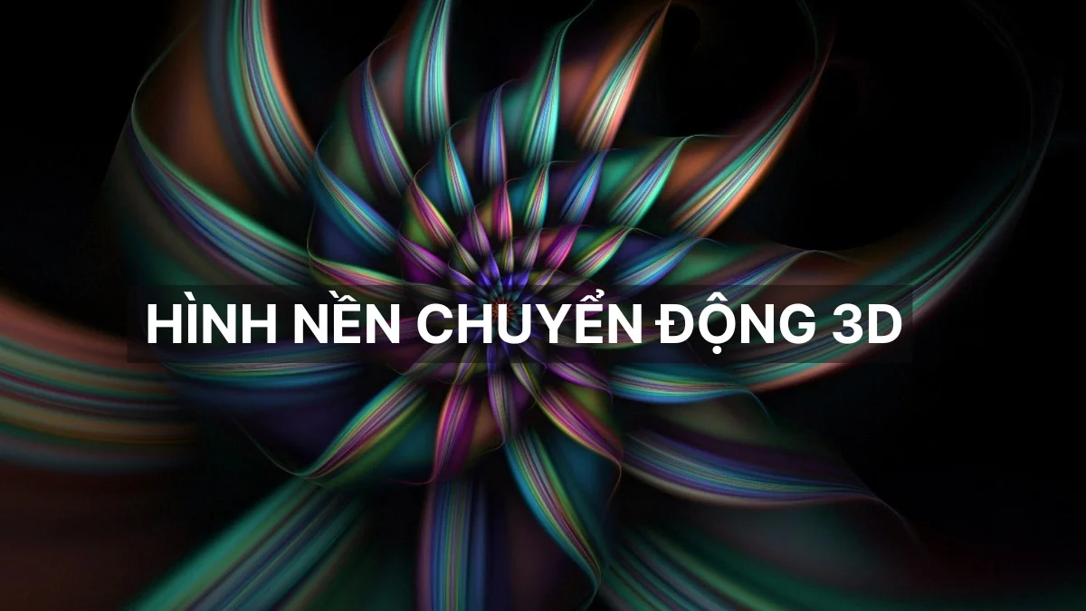 Hình nền đẹp 3d ảo với hiệu ứng trừu tượng sắc nét.
