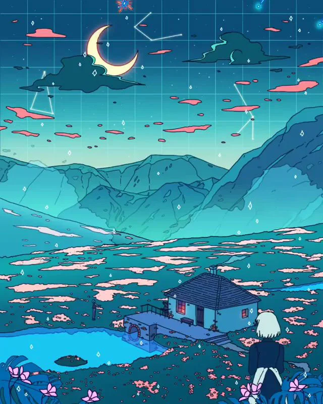 Hình ảnh lofi chill đơn giản mà đẹp