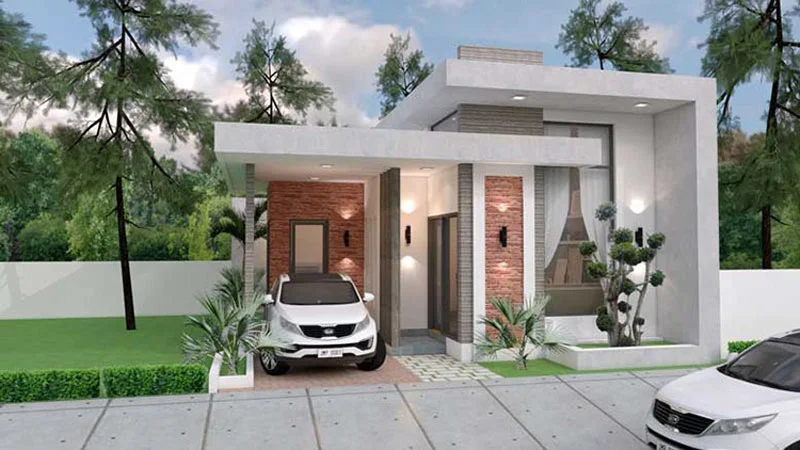 nhà cấp 4 hiện đại
