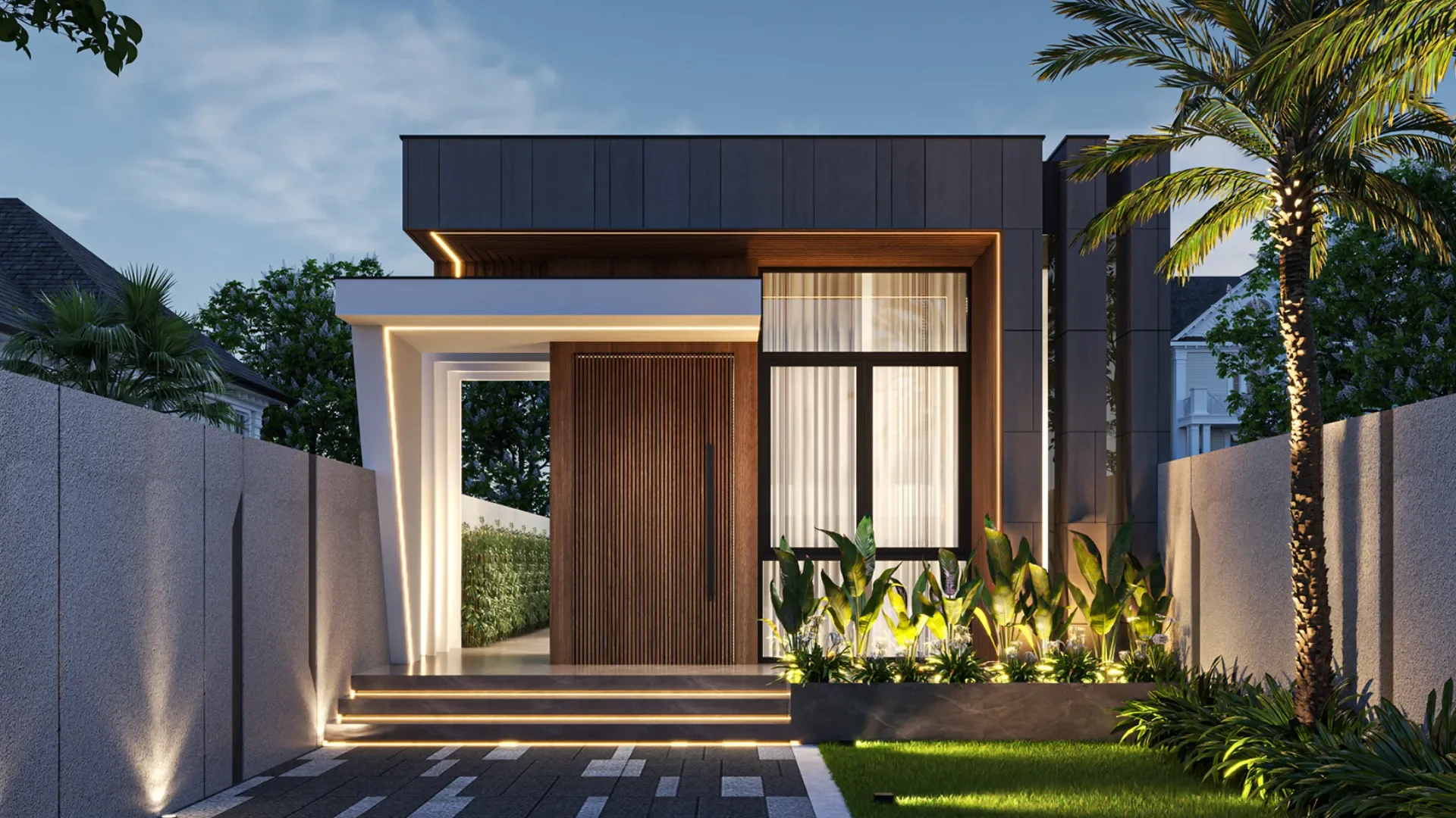 mẫu thiết kế nhà cấp 4 sang trọng