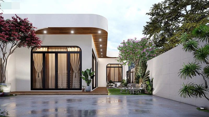 mặt tiền nhà cấp 4 đẹp hiện đại