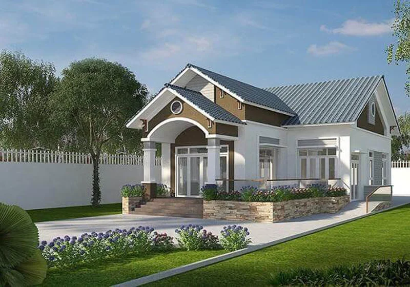 mẫu nhà mái thái ở nông thôn