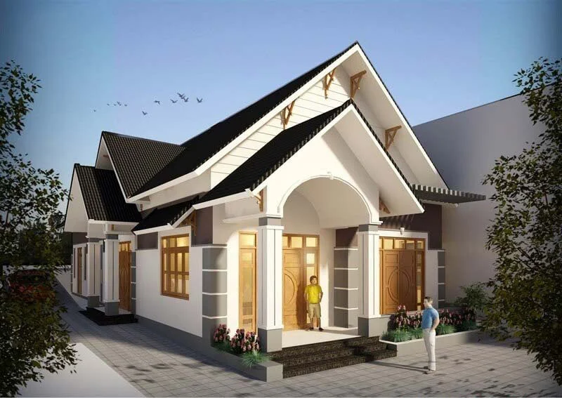 Mẫu nhà cấp 4 nông thôn 2