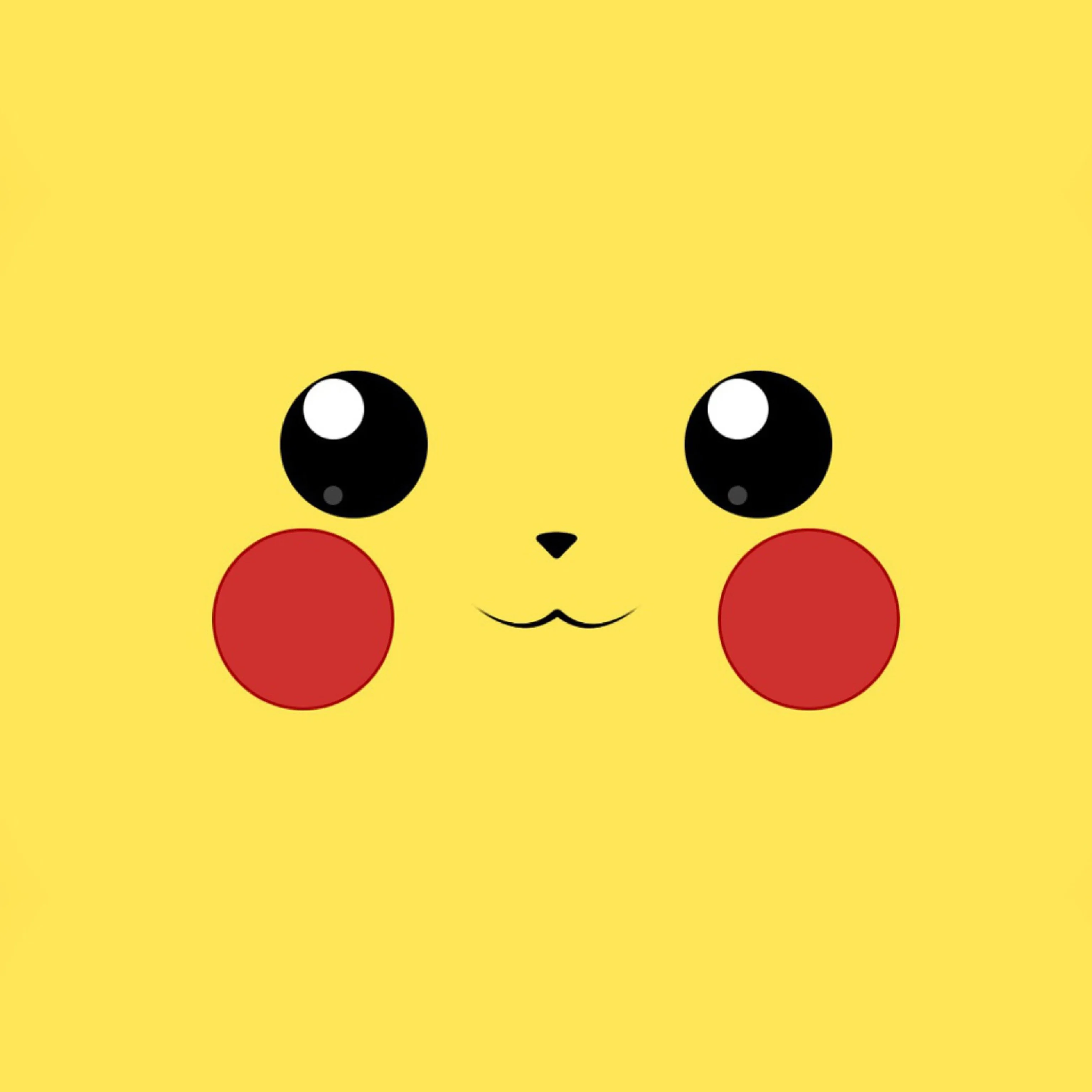 Hình nền đẹp cute với gương mặt Pikachu màu vàng rực rỡ