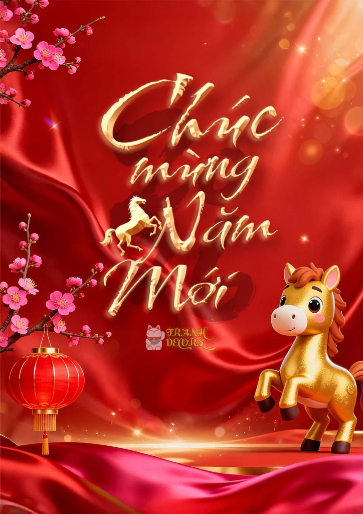 Tải mẫu hình nền chúc Tết 2026 sang trọng