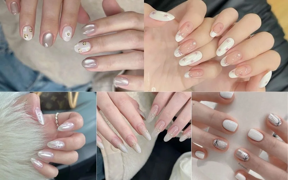 Gợi Ý 100+ Mẫu Nail Màu Trắng Tôn Da, Hot Trend Hiện Nay - 12