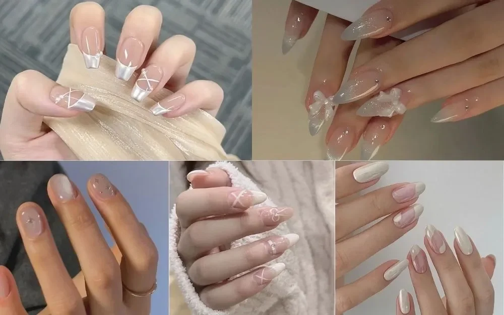 Gợi Ý 100+ Mẫu Nail Màu Trắng Tôn Da, Hot Trend Hiện Nay - 19