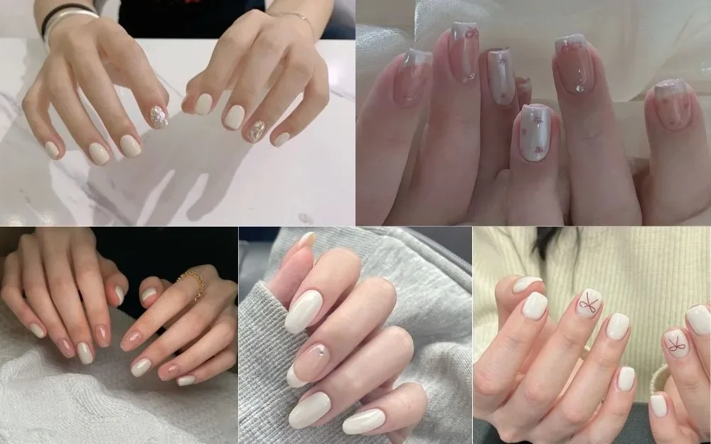 Gợi Ý 100+ Mẫu Nail Màu Trắng Tôn Da, Hot Trend Hiện Nay - 10