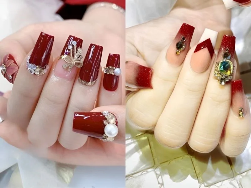 10 mẫu nail đẹp đón Tết